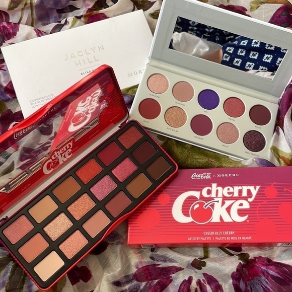 Brand New Morphe Eye Shadow Palettes Set Cherry Coke & Jaclyn Hill Bling Boss - Picture 2 of 15
